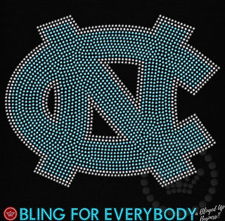 UNC University of North Carolina Logo Spangle Transfer
