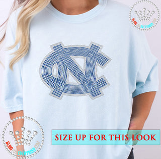 UNC University of North Carolina Logo Spangle Transfer