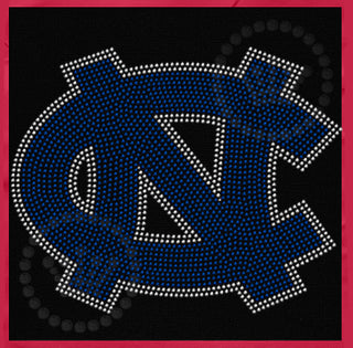 UNC University of North Carolina Logo Spangle Transfer