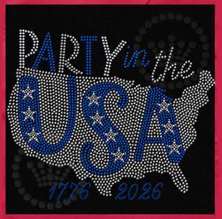 Party in the USA 250 Years Spangle Transfer