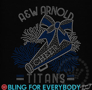 A&W Arnold Titans Cheer Spangle Transfer