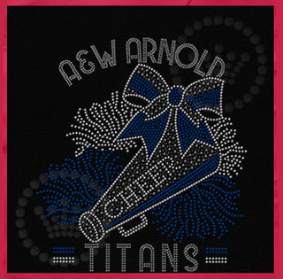 A&W Arnold Titans Cheer Spangle Transfer
