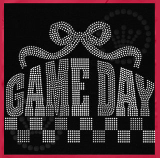 Game Day Arch with Bow Spangle Transfer