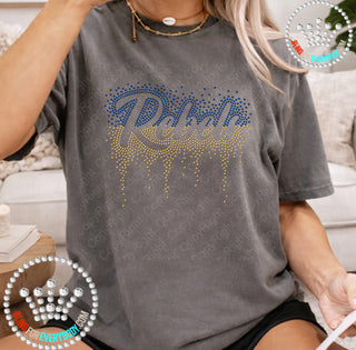 Rebels Script Scatter Drip Spangle Transfer