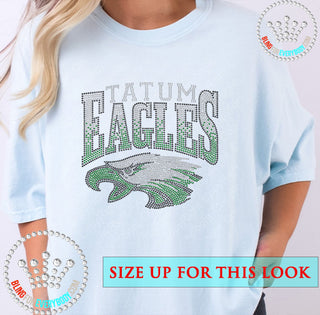 Tatum Eagles Arch with Mascot Spangle Transfer