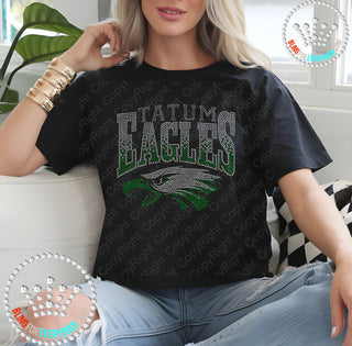 Tatum Eagles Arch with Mascot Spangle Transfer