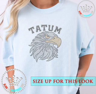 Tatum Arch Eagle Head Spangle Transfer