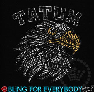 Tatum Arch Eagle Head Spangle Transfer