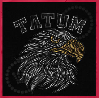 Tatum Arch Eagle Head Spangle Transfer