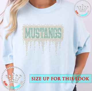 Mustangs Athletic Drip Spangle Transfer