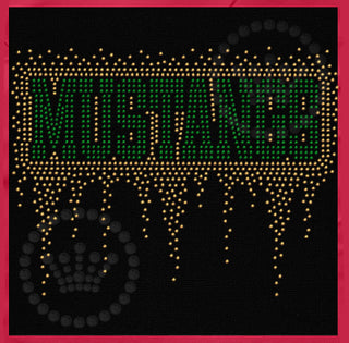 Mustangs Athletic Drip Spangle Transfer