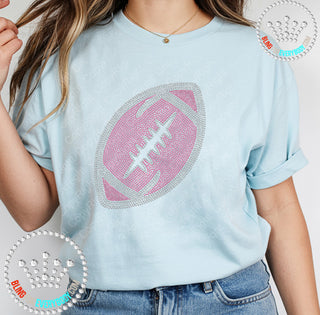 Solid Football with Laces Spangle Transfer