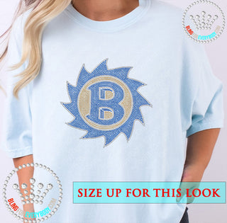 Buzzsaw Mascot 3-color ADULT Spangle Transfer