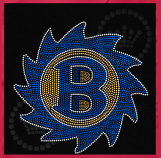 Buzzsaw Mascot 3-color YOUTH Spangle Transfer