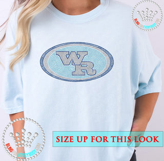 West Rusk Raiders Logo Spangle Transfer