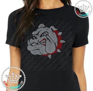 Bf Bulldog  Spangle Bling Unisex Short Sleeve Tee #4072