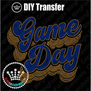 Game Day Groovy Script ROYAL Spangle Transfer #4080