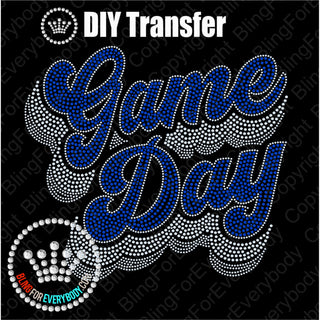 Game Day Groovy Script ROYAL Spangle Transfer #4080
