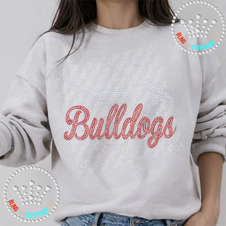 Football Laces Bulldogs Spangle Bling Unisex Sweatshirt #4105