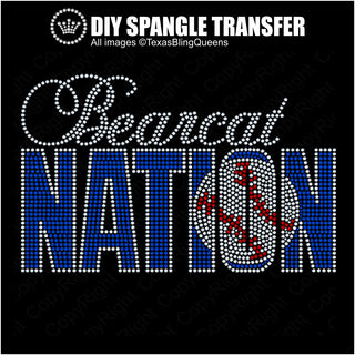 Bearcat Nation Baseball Spangle Transfer #4110B
