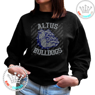 Altus Bulldogs Spangle Bling Unisex Sweatshirt #4283