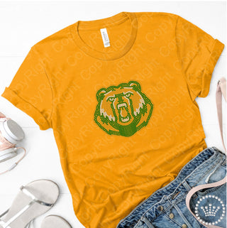 Grizzlies Bears Mascot Spangle Transfer #4382