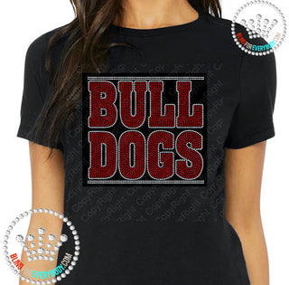 Bulldogs Stacked Spangle Transfer #4516