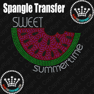 Sweet Summertime Watermelon Spangle Transfer #4807