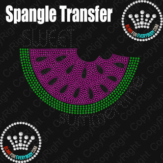 Sweet Summertime Watermelon Spangle Transfer #4807