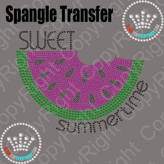 Sweet Summertime Watermelon Spangle Transfer #4807