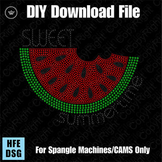Sweet Summertime Watermelon Spangle Transfer #4807
