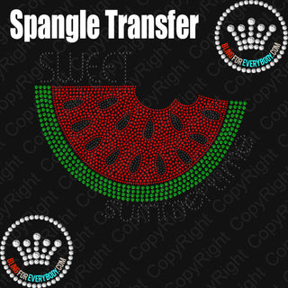 Sweet Summertime Watermelon Spangle Transfer #4807