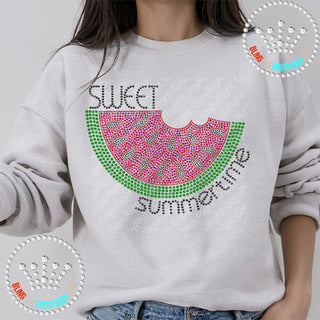 Sweet Summertime Watermelon Spangle Transfer #4807