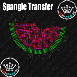 Sweet Summertime Watermelon Spangle Transfer #4807
