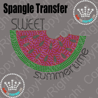 Sweet Summertime Watermelon Spangle Transfer #4807