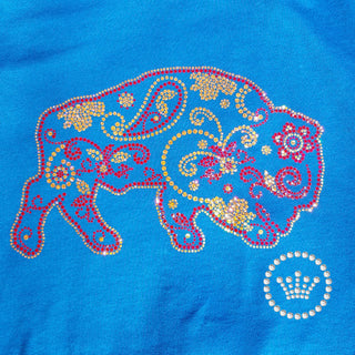 Buffalo Mandala Western Rodeo Spangle Transfer #5009