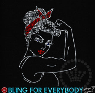 Rosie The Riveter Spangle Transfer
