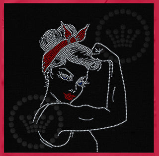 Rosie The Riveter Spangle Transfer