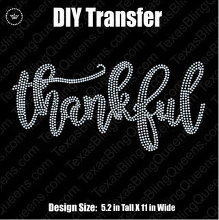 Thankful Spangle Transfer #5075