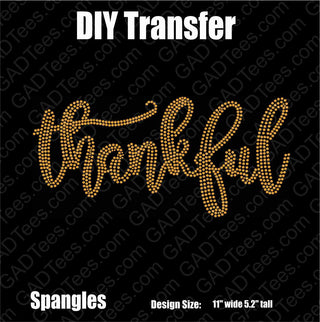 Thankful Spangle Transfer #5075