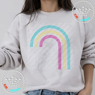 Good Vibes Only Rainbow Spangle Transfer #5132