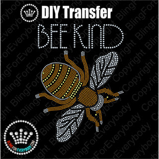 Bee Kind Spangle Transfer #5136