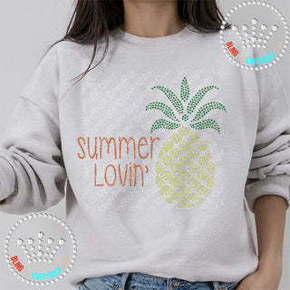 Summer Lovin' Pineapple Spangle Transfer #5167