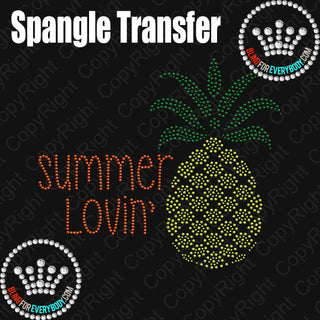 Summer Lovin' Pineapple Spangle Transfer #5167