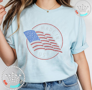 Made in the USA Flag Spangle Transfer #5222