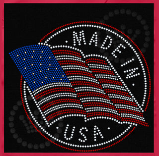 Made in the USA Flag Spangle Transfer #5222