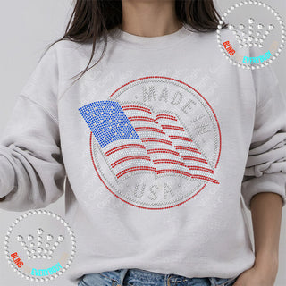 Made in the USA Flag Spangle Transfer #5222