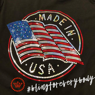 Made in the USA Flag Spangle Transfer #5222