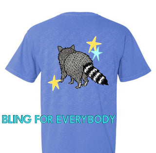 See You Soon Raccoon Graphic Tee (Yellow Lettering)