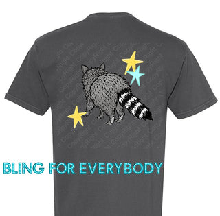 See You Soon Raccoon Graphic Tee (Yellow Lettering)